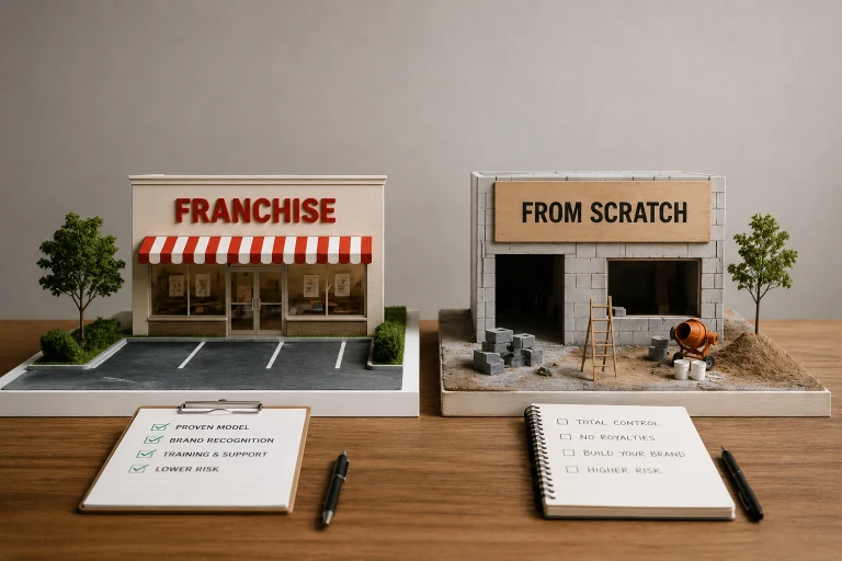 Is Owning a Franchise Smarter Than Starting From Scratch — or Are You Just Buying Someone Else's Ceiling?
