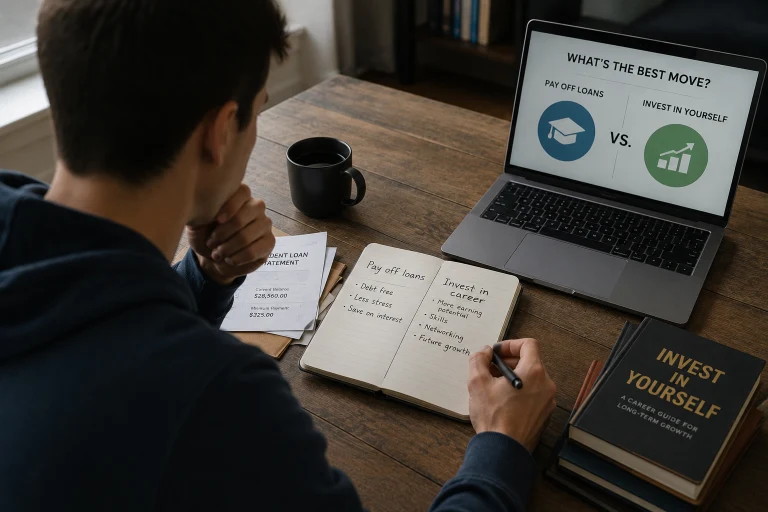 Should You Pay Off Your Student Loans Aggressively — or Is That Money Better Spent Building Your Career Instead?