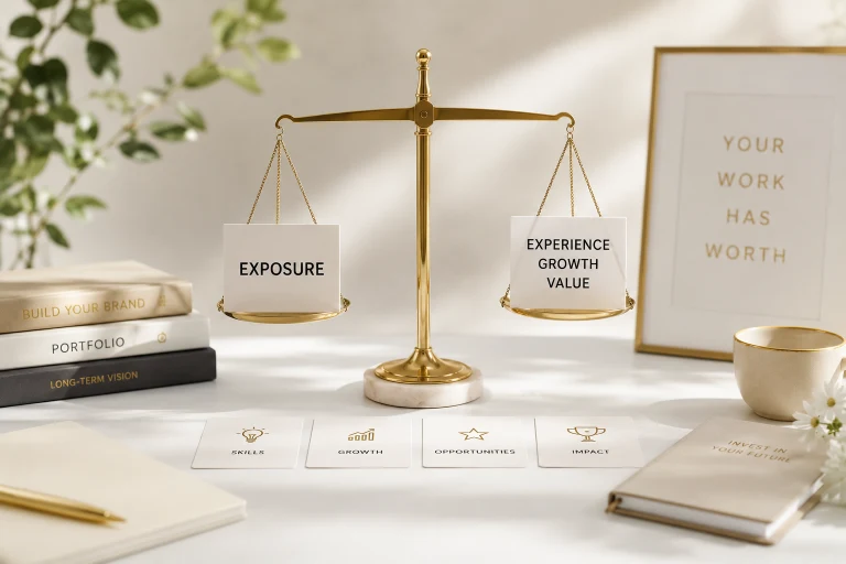 Is Working for Free on 'Exposure' Ever Worth It Early in a Career — or Does It Just Train You to Undervalue Yourself Forever?